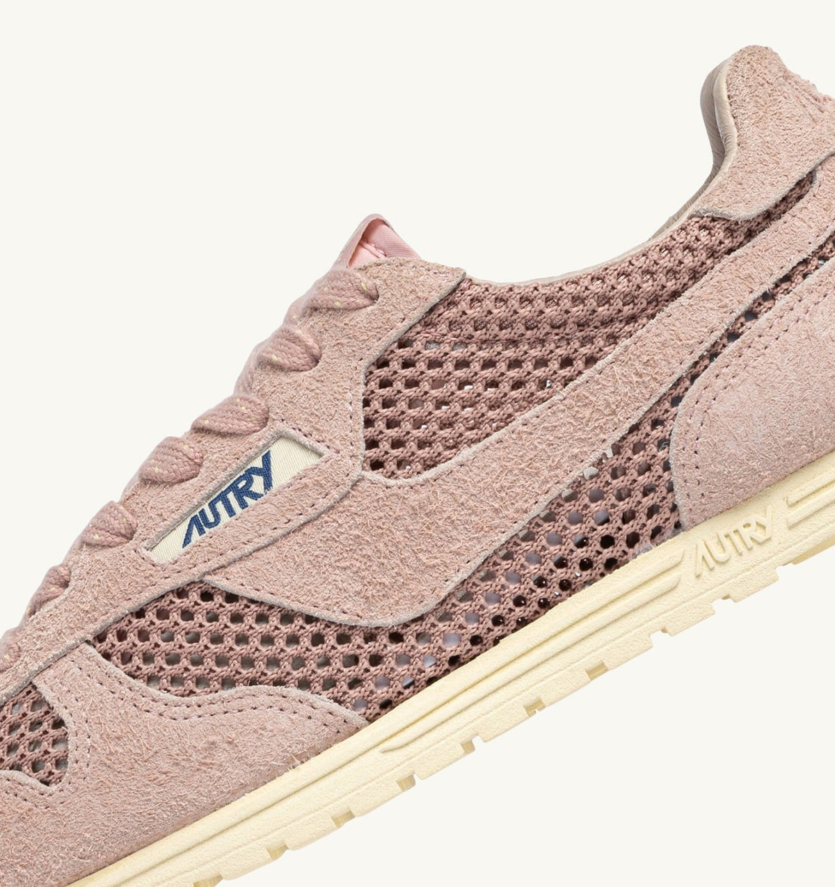 AUTRY Woman WINDSPIN SNEAKERS IN SILK MESH AND SUEDE