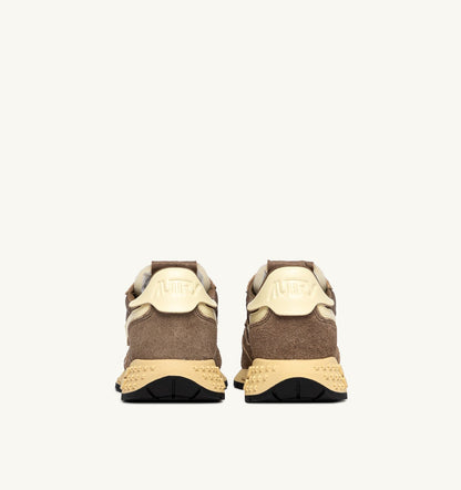 AUTRY Woman REELWIND LOW SNEAKERS IN CROC AND RUTABAGA NYLON AND SUEDE