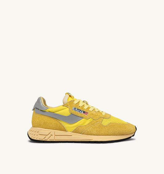 AUTRY Woman REELWIND LOW SNEAKERS IN POPCORN AND VAPOR NYLON AND SUEDE