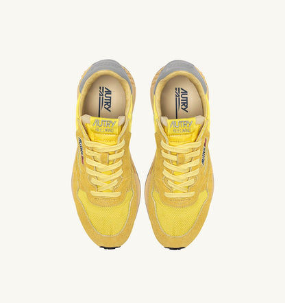 AUTRY Woman REELWIND LOW SNEAKERS IN POPCORN AND VAPOR NYLON AND SUEDE