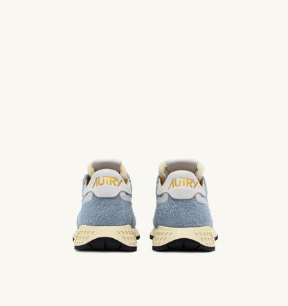 AUTRY Woman REELWIND LOW SNEAKERS IN CELESTIAL BLUE NYLON AND SUEDE