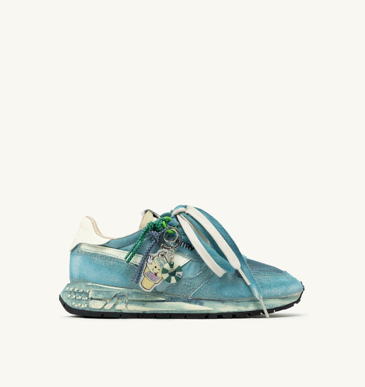 AUTRY Woman REELWIND SUPER VINTAGE SNEAKERS IN WHITE AND SPACE SUEDE AND NYLON