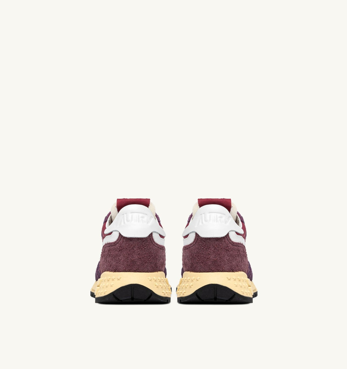 AUTRY Woman REELWIND LOW SNEAKERS IN AMARONE AND PLUM NYLON AND SUEDE