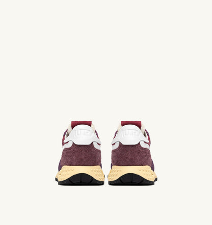 AUTRY Woman REELWIND LOW SNEAKERS IN AMARONE AND PLUM NYLON AND SUEDE
