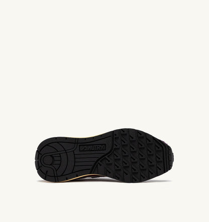 AUTRY Woman REELWIND LOW SNEAKERS IN AMARONE AND PLUM NYLON AND SUEDE