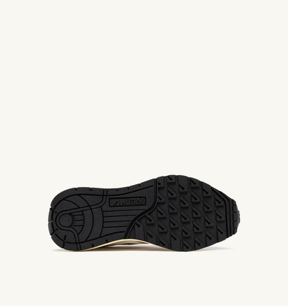 AUTRY Woman REELWIND SNEAKERS IN GOLD- TONE NYLON AND METALIZED LEATHER