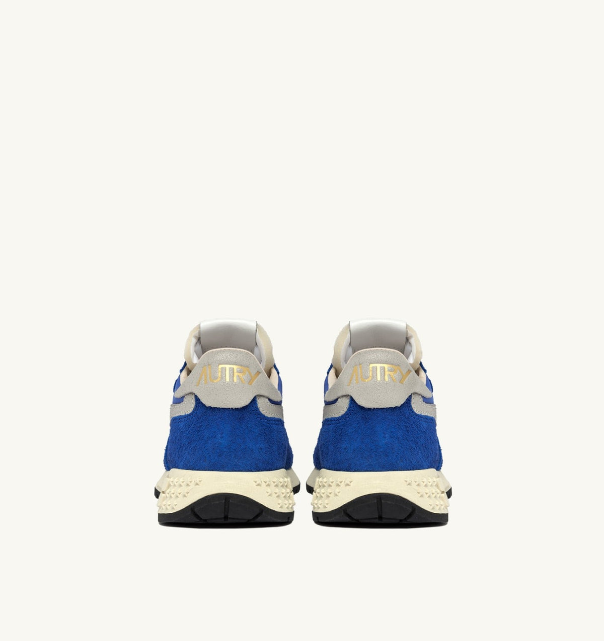 AUTRY Woman REELWIND LOW SNEAKERS IN BLUE NYLON AND SUEDE