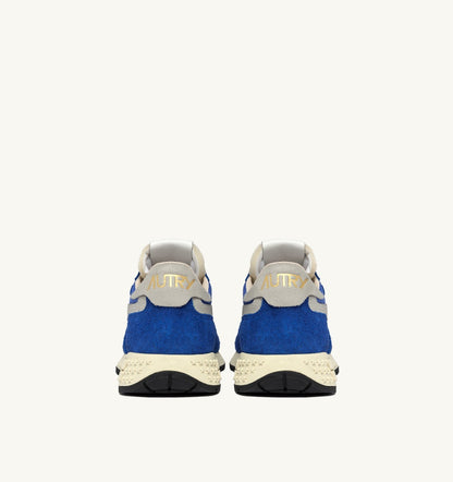 AUTRY Woman REELWIND LOW SNEAKERS IN BLUE NYLON AND SUEDE