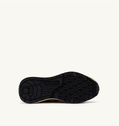 AUTRY Woman REELWIND LOW SNEAKERS IN PEPPER AND WHITE NYLON AND SUEDE