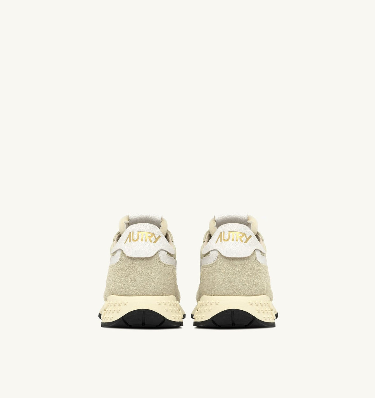 AUTRY Woman REELWIND LOW SNEAKERS IN HAY NYLON AND SUEDE