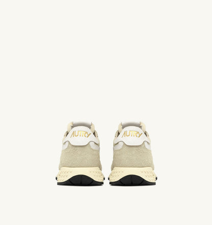 AUTRY Woman REELWIND LOW SNEAKERS IN HAY NYLON AND SUEDE