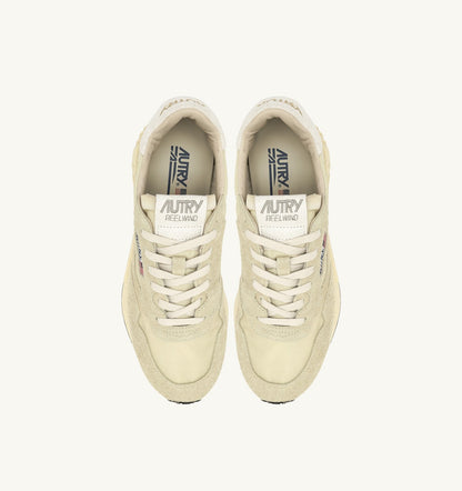 AUTRY Woman REELWIND LOW SNEAKERS IN HAY NYLON AND SUEDE