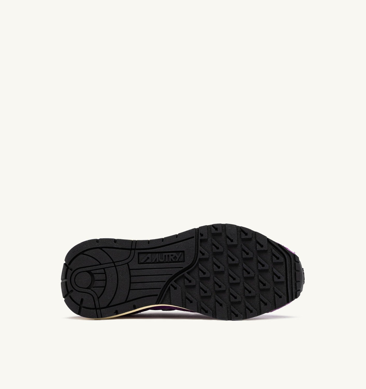 AUTRY Woman REELWIND LOW SNEAKERS IN WHITE AND DEWBERRY NYLON AND SUEDE