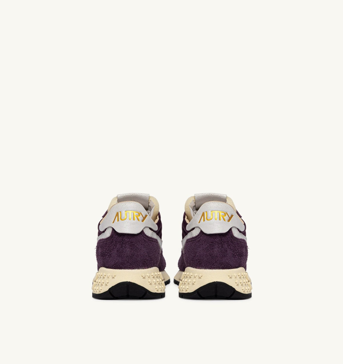 AUTRY Woman REELWIND LOW SNEAKERS IN WHITE AND WINTER BLOOM NYLON AND SUEDE