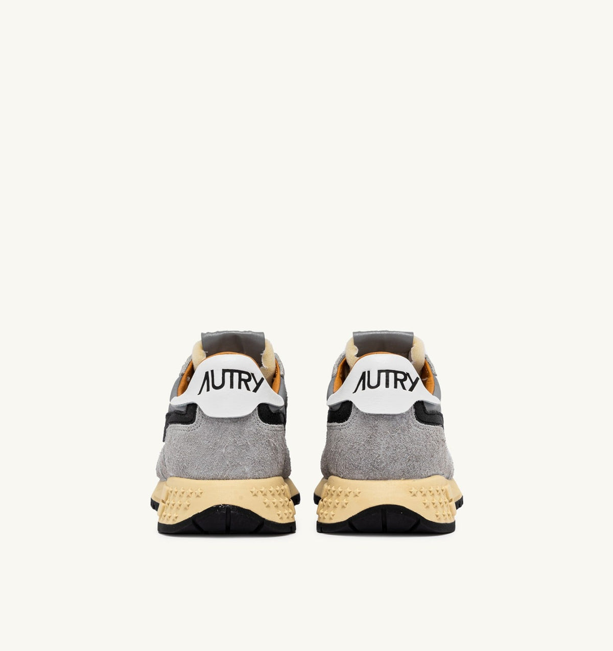 AUTRY Woman REELWIND LOW SNEAKERS IN SAND SUEDE AND REFLECTIVE NYLON