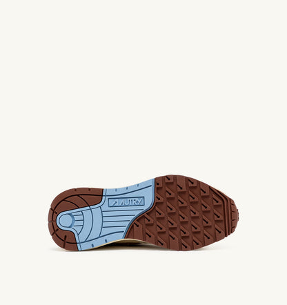 AUTRY Woman REELWIND LOW SNEAKERS IN BROWN AND NUT NYLON AND SUEDE