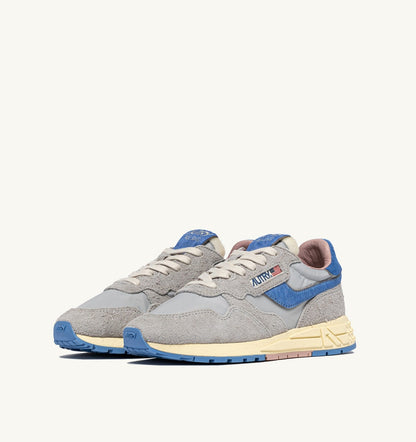 AUTRY Woman REELWIND LOW SNEAKERS IN NYLON AND SUEDE COLOR VAPOR AND DELLA ROBBIA BLUE