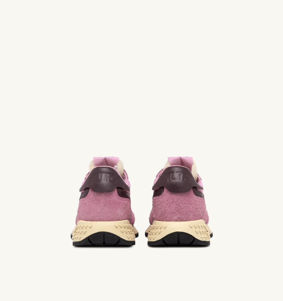 AUTRY Woman REELWIND LOW SNEAKERS IN ROSEATE AND ROSE SUEDE AND NYLON