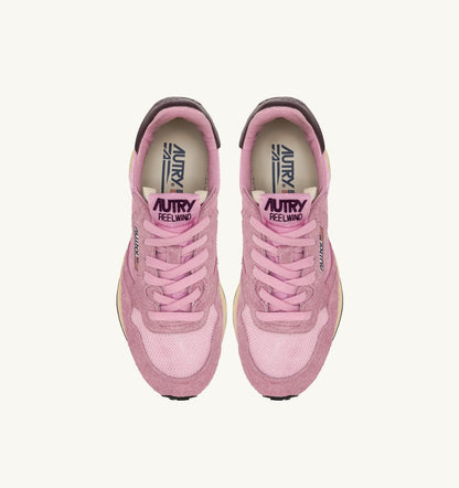 AUTRY Woman REELWIND LOW SNEAKERS IN ROSEATE AND ROSE SUEDE AND NYLON