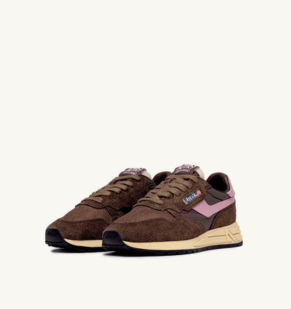 AUTRY Woman REELWIND LOW SNEAKERS IN NYLON SUEDE AND LEATHER COLOR PLUGH AND ZEPHYR