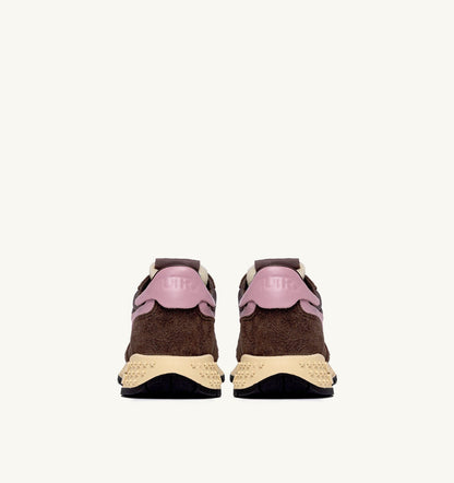 AUTRY Woman REELWIND LOW SNEAKERS IN NYLON SUEDE AND LEATHER COLOR PLUGH AND ZEPHYR