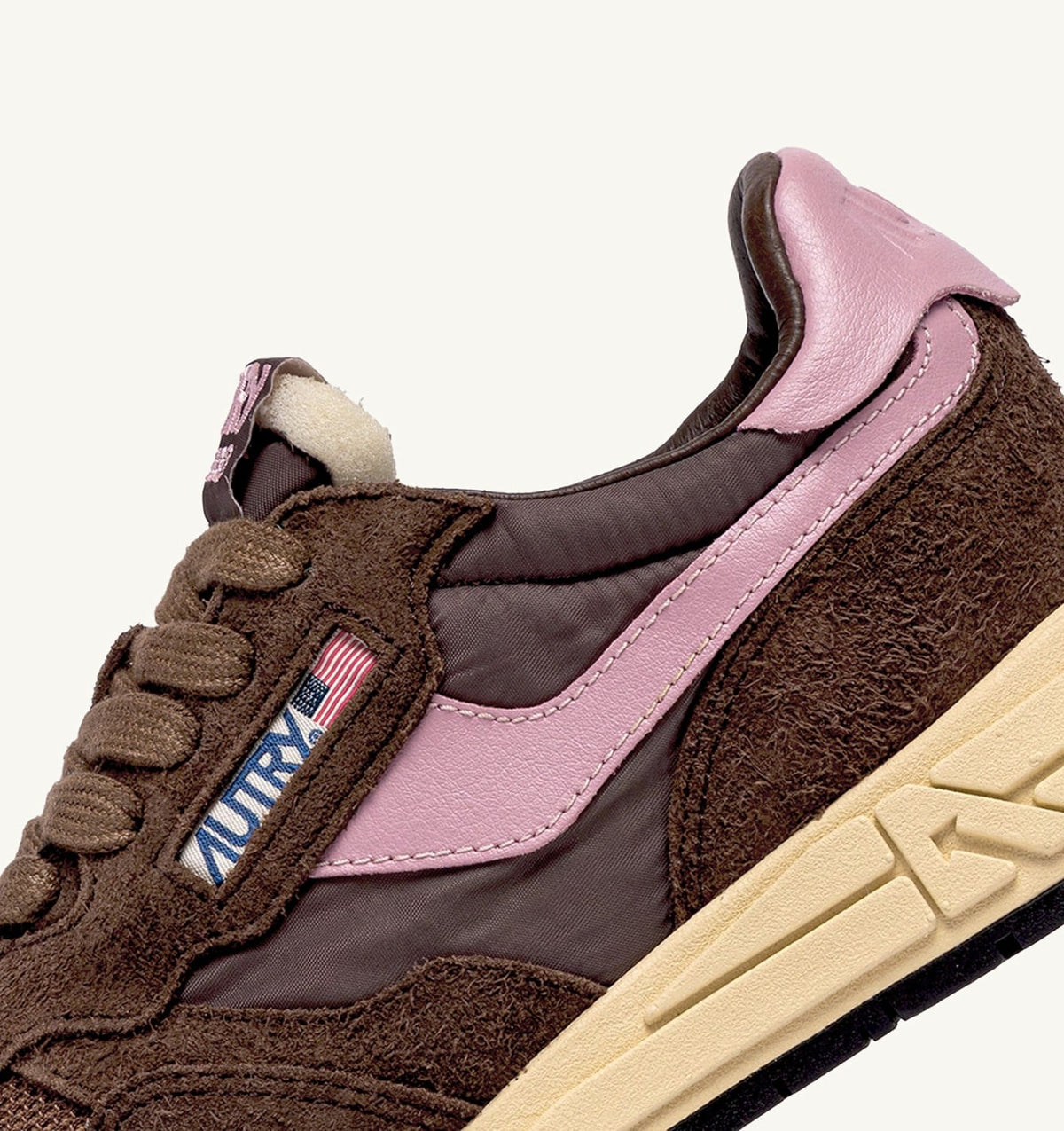 AUTRY Woman REELWIND LOW SNEAKERS IN NYLON SUEDE AND LEATHER COLOR PLUGH AND ZEPHYR