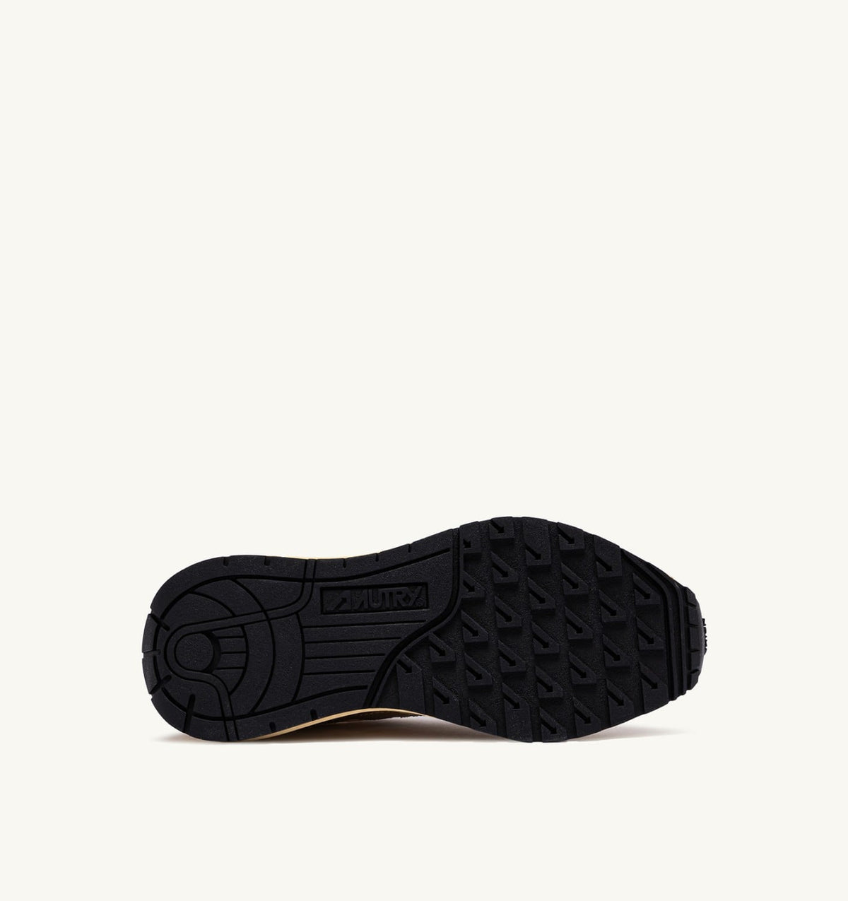 AUTRY Woman REELWIND LOW SNEAKERS IN NYLON SUEDE AND LEATHER COLOR ECRU AND PLATINUM