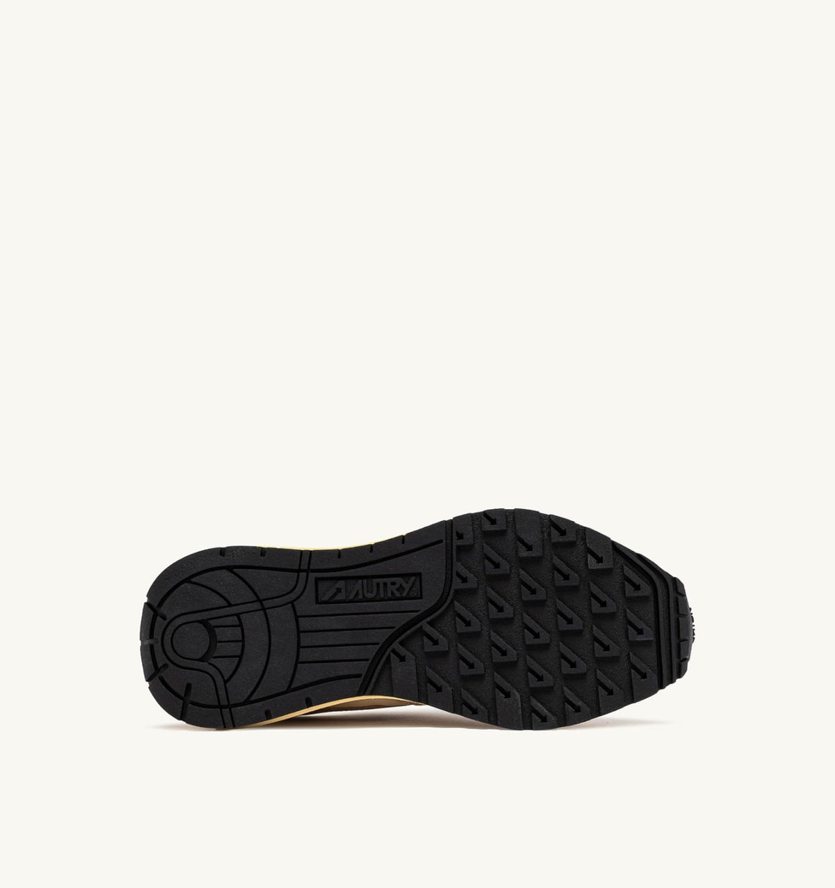 AUTRY Woman REELWIND LOW SNEAKERS IN ECRU AND WHITE PEPPER NYLON AND SUEDE