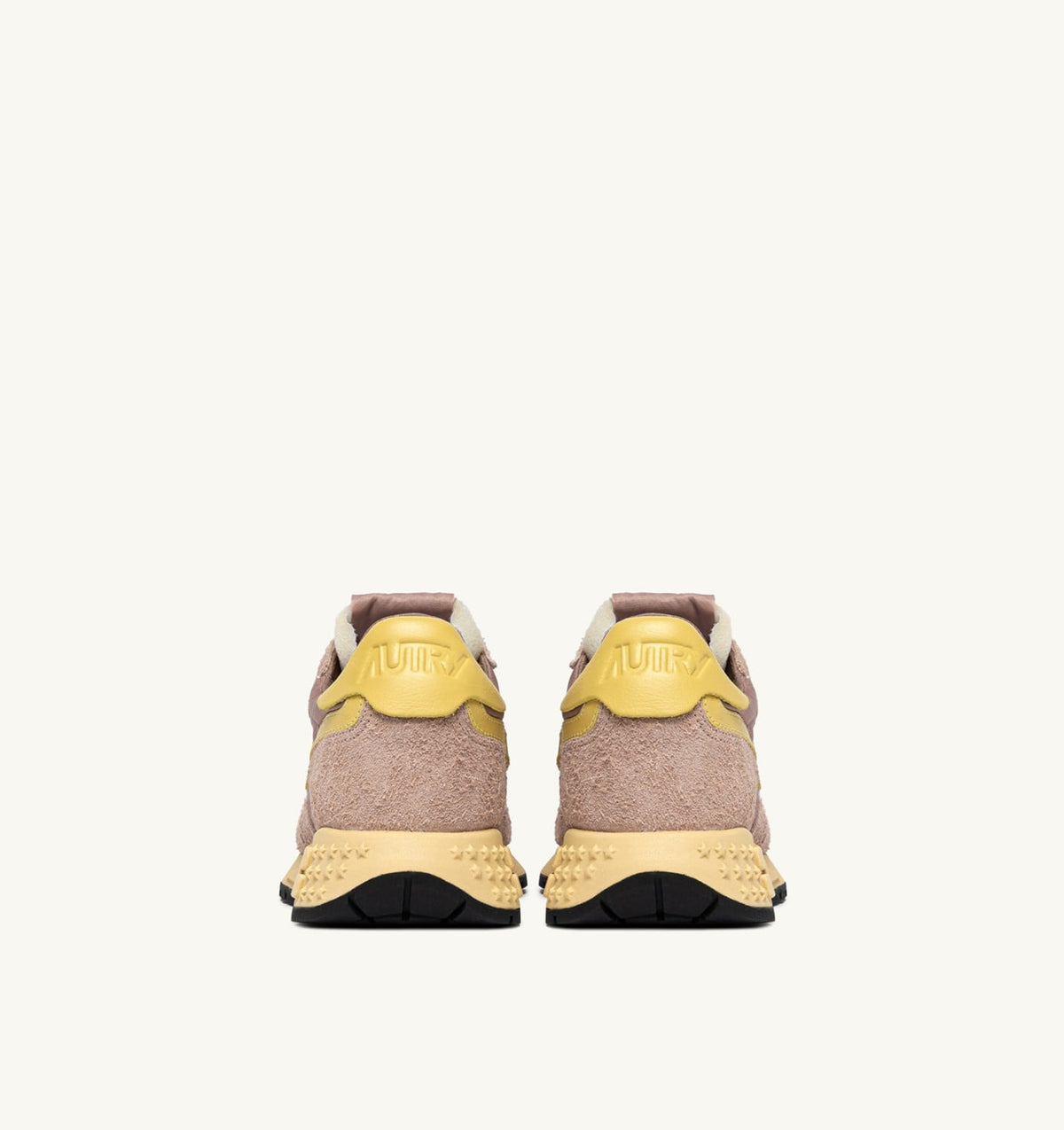 AUTRY Woman REELWIND LOW SNEAKERS IN ROSE CANNEL AND RAFFIA NYLON AND SUEDE