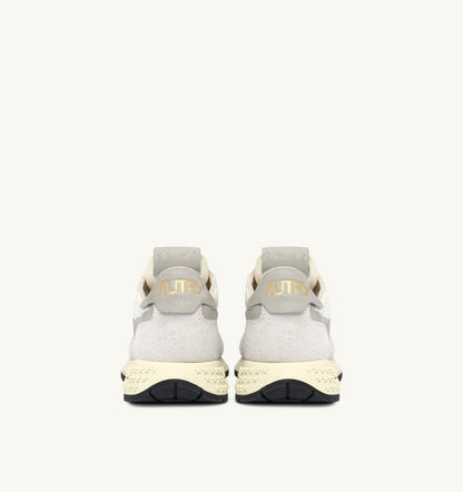 AUTRY Woman REELWIND LOW SNEAKERS IN BEIGE NYLON AND SUEDE