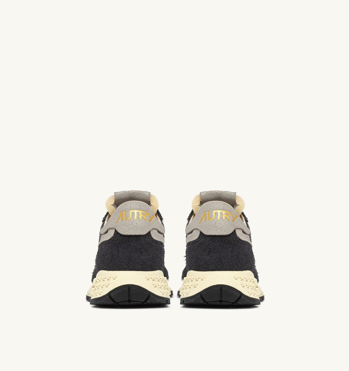 AUTRY Woman REELWIND LOW SNEAKERS IN BLACK NYLON AND SUEDE