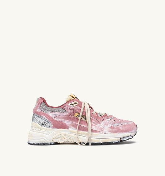 AUTRY Woman HYPERWAY SUPER VINTAGE SNEAKERS IN BABOL AND SILVER SUEDE