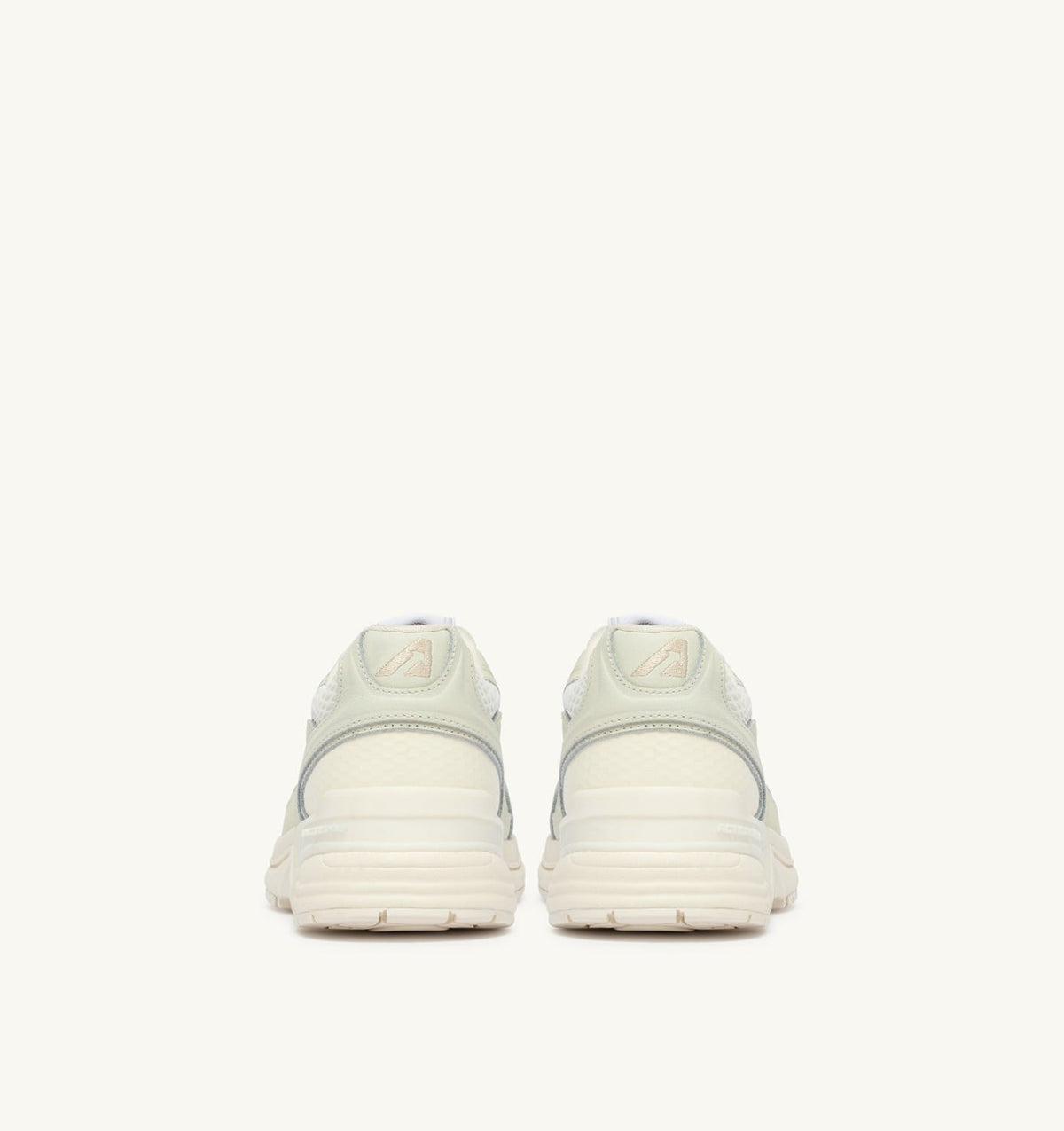 AUTRY Woman HYPERWAY SNEAKERS IN WHISPER WHITE NAPA LEATHER AND MESH