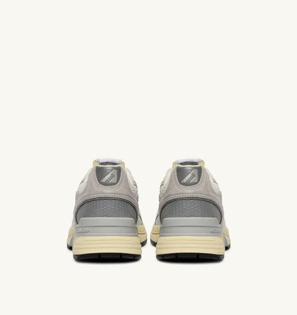 AUTRY Woman HYPERWAY SNEAKERS IN WHITE AND GRAY LEATHER AND MESH