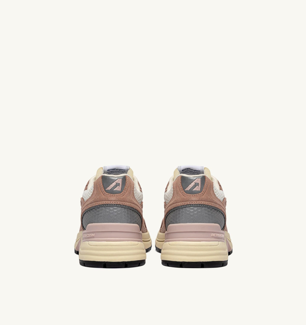 AUTRY Woman HYPERWAY SNEAKERS IN SILK AND WHITE SUEDE AND MESH
