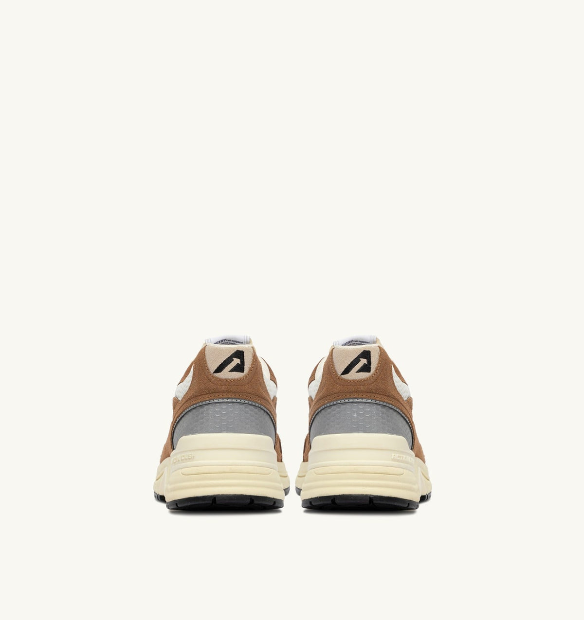AUTRY Woman HYPERWAY SNEAKERS IN CIGAR AND SILVER MESH AND SUEDE