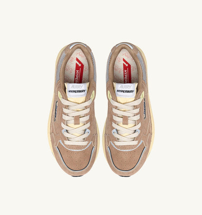 AUTRY Woman HYPERWAY SNEAKERS IN SOUTHERN MOONLIGHT AND SILVER MESH AND SUEDE
