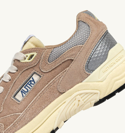 AUTRY Woman HYPERWAY SNEAKERS IN SOUTHERN MOONLIGHT AND SILVER MESH AND SUEDE