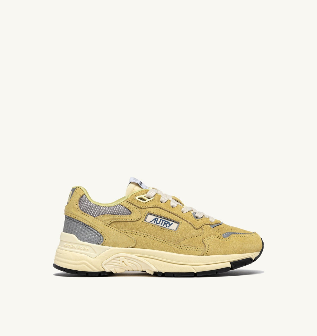 AUTRY Woman HYPERWAY SNEAKERS IN SOUTHERN MOSS AND SILVER MESH AND SUEDE