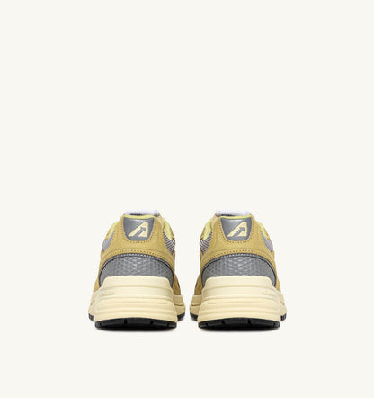 AUTRY Woman HYPERWAY SNEAKERS IN SOUTHERN MOSS AND SILVER MESH AND SUEDE