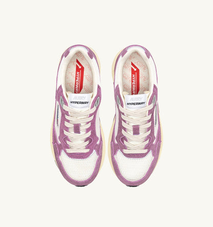 AUTRY Woman HYPERWAY SNEAKERS IN SAND AND FIRENZE MESH AND SUEDE