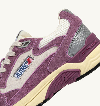 AUTRY Woman HYPERWAY SNEAKERS IN SAND AND FIRENZE MESH AND SUEDE