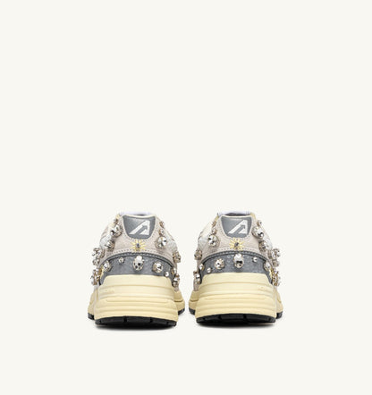 AUTRY Woman HYPERWAY SNEAKERS IN WHITE WITH DETAILS MESH AND SUEDE