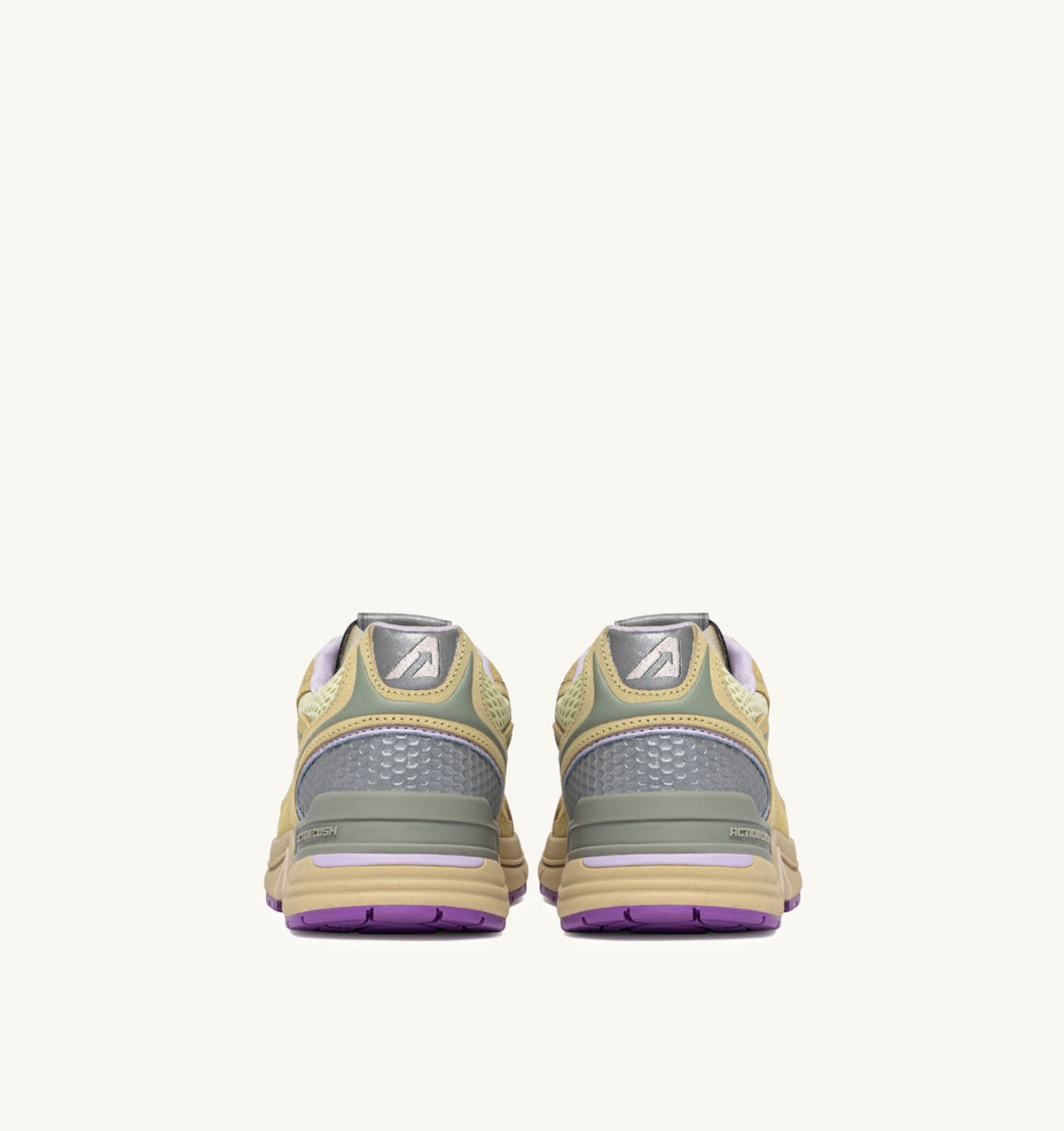 AUTRY Woman HYPERWAY SNEAKERS IN STRAW AND ORCHID HUST MESH AND SUEDE
