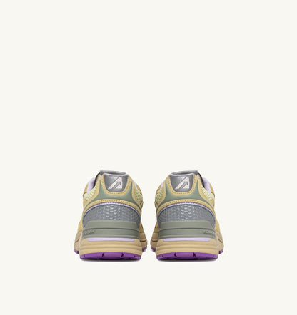 AUTRY Woman HYPERWAY SNEAKERS IN STRAW AND ORCHID HUST MESH AND SUEDE