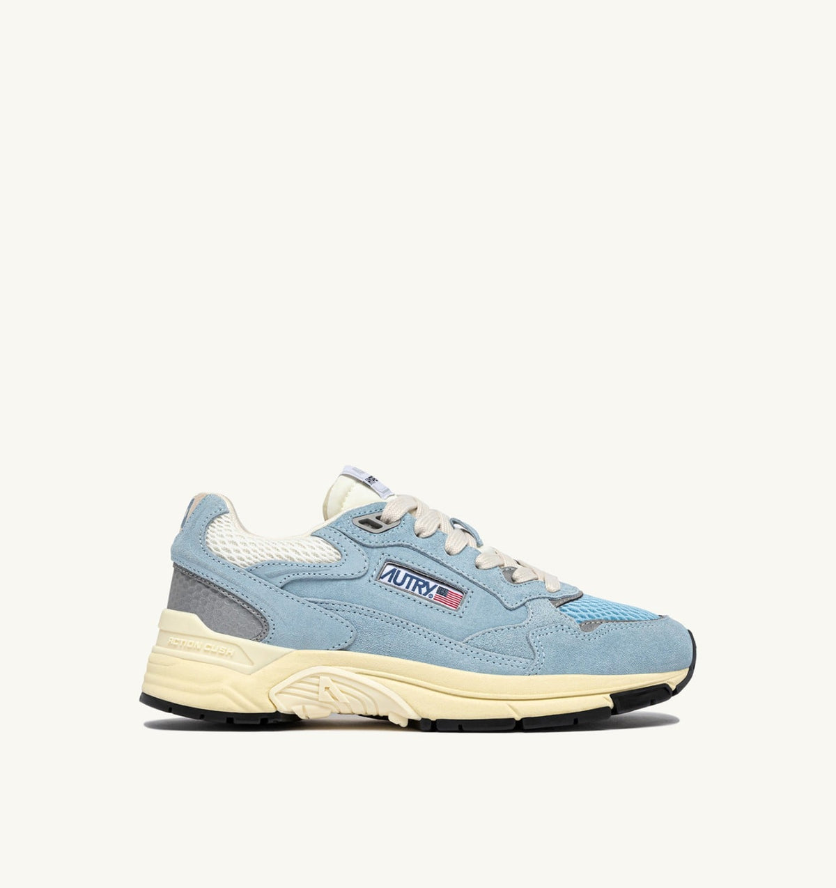 AUTRY Woman HYPERWAY SNEAKERS IN PORTOFINO AND MARSHMALLOW MESH AND SUEDE