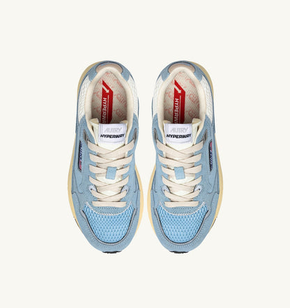 AUTRY Woman HYPERWAY SNEAKERS IN PORTOFINO AND MARSHMALLOW MESH AND SUEDE
