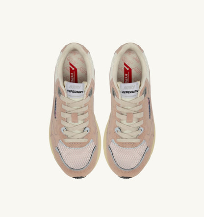 AUTRY Woman HYPERWAY SNEAKERS IN SILK AND MARSHMALLOW MESH AND SUEDE