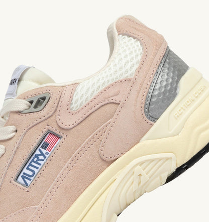 AUTRY Woman HYPERWAY SNEAKERS IN SILK AND MARSHMALLOW MESH AND SUEDE