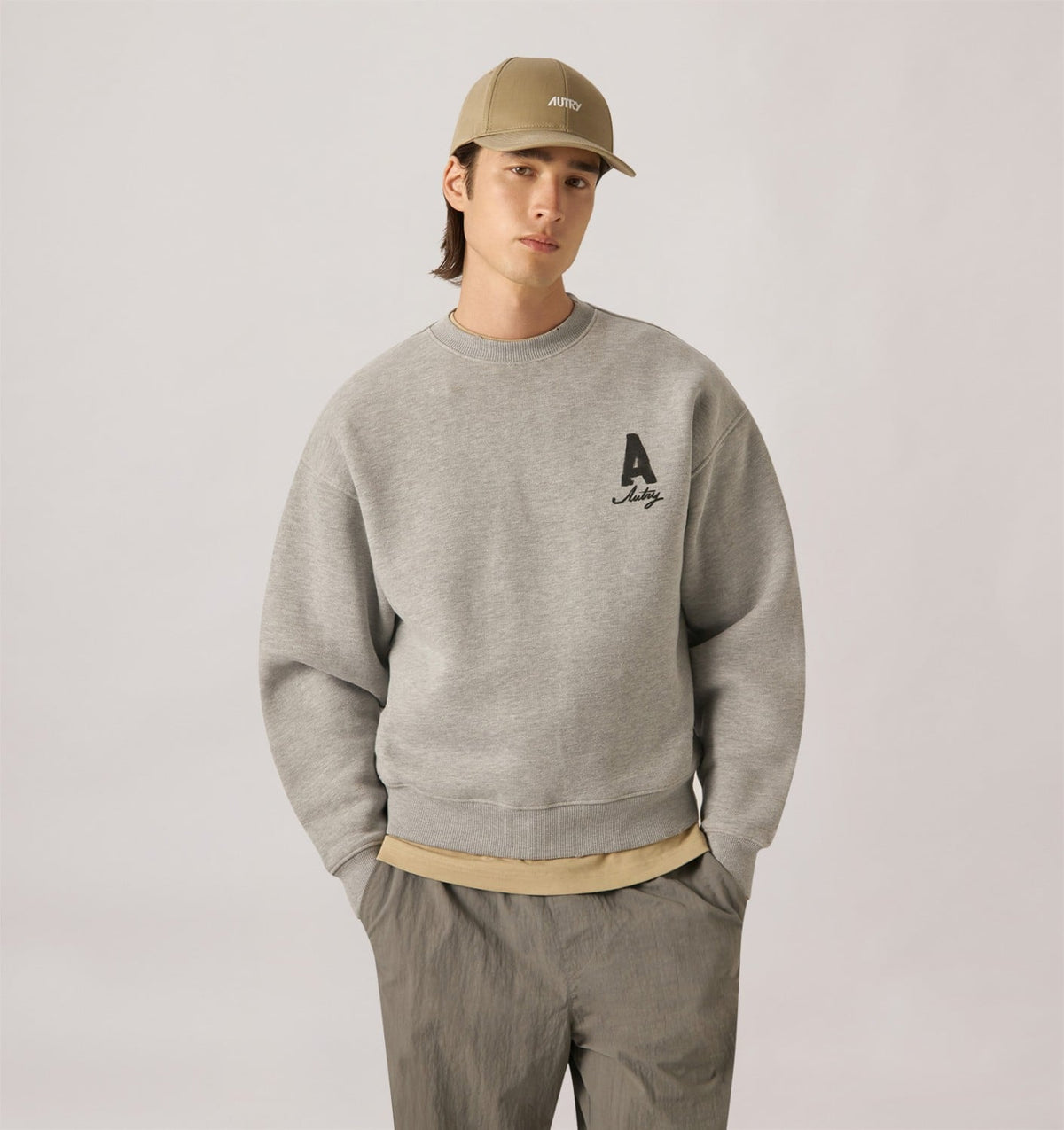 AUTRY Woman|Man HERITAGE SWEATSHIRT WITH WASHED EFFECT UNISEX
